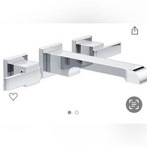 Delta Faucet Ara Wall Mount Faucet, Chrome, Wall Mount Bathroom Faucet 3 Hole